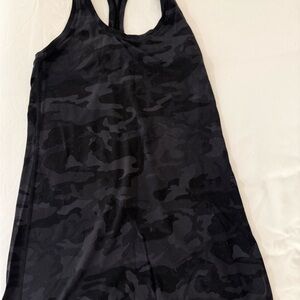 Lululemon Athletica Black Camo Tank Top